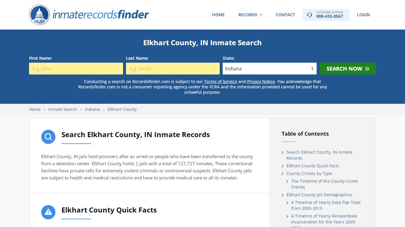 Elkhart County, IN Inmate Lookup & Jail Records Online